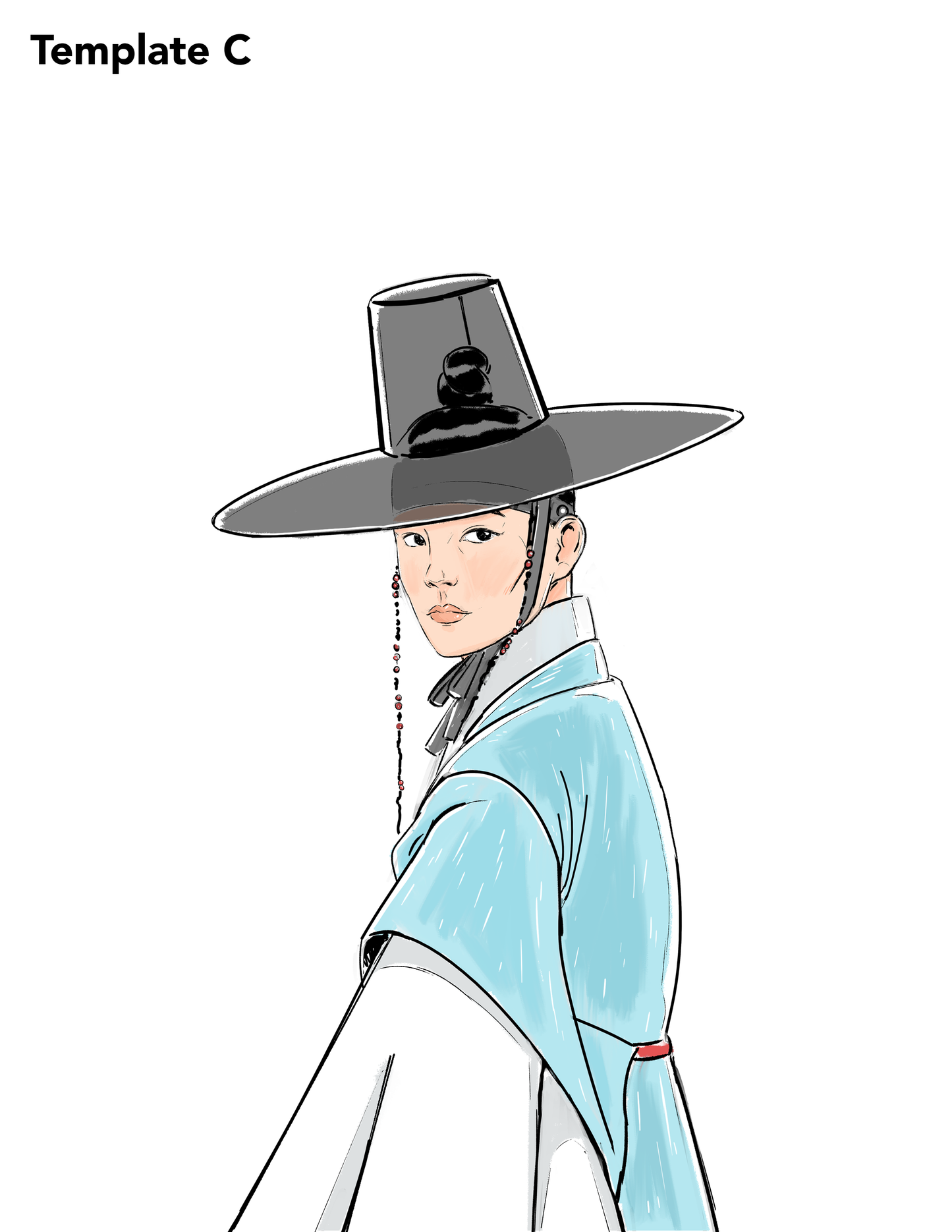 Custom Hanbok Portrait